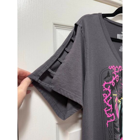 Torrid Plus Size 3 Disney Villains Maleficent Sorceress Ladder Sleeve T Shirt - Picture 2 of 4